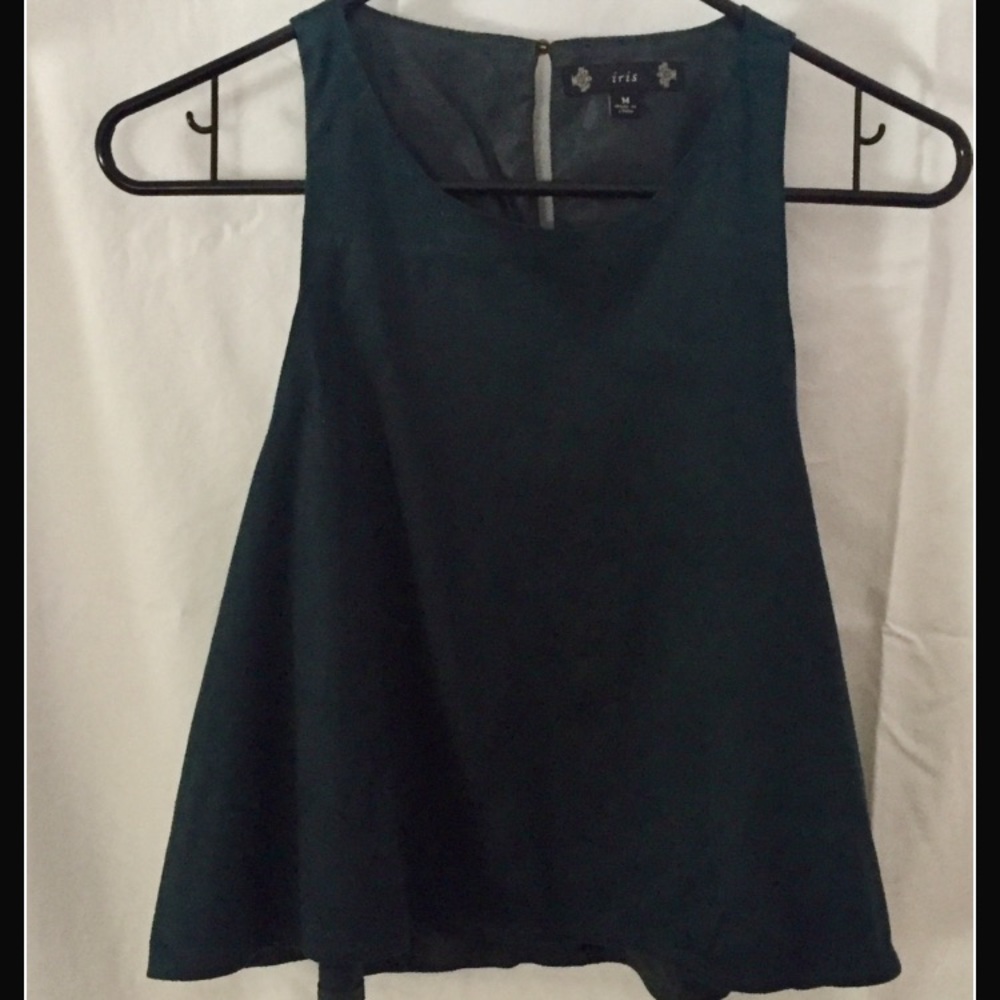 Velvet Crop Top (Emerald)